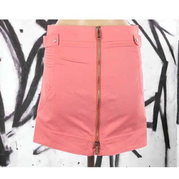 VINTAGE Y2K Mini Skirt by MATTHEW WILLIAMSON Back Zip Pink Size US 8 UK 12 - Picture 3 of 10